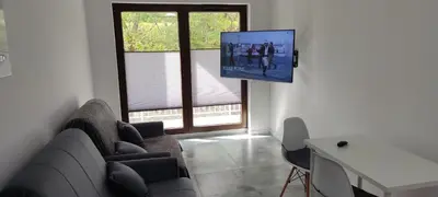 Telewizja i/lub zestaw kina domowego w obiekcie Apartament Świdnica