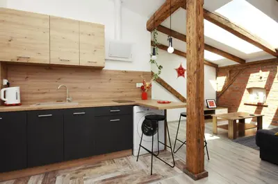 Kuchnia lub aneks kuchenny w obiekcie Apartamenty na Starym Mieście