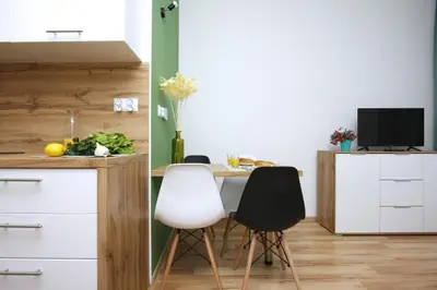 Kuchnia lub aneks kuchenny w obiekcie Apartamenty na Starym Mieście