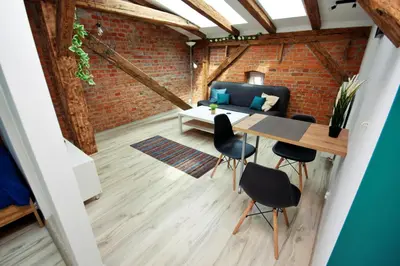Część wypoczynkowa w obiekcie Apartamenty na Starym Mieście