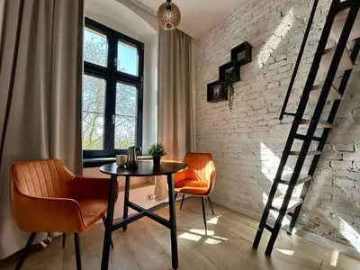 Część wypoczynkowa w obiekcie Loft Apartments Gliwice
