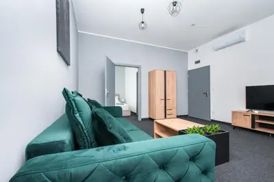 Telewizja i/lub zestaw kina domowego w obiekcie Apartamenty Zabrska 45