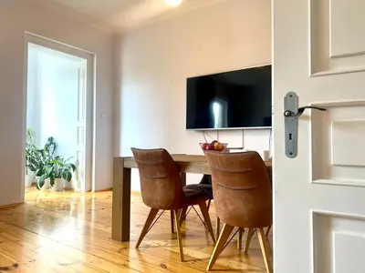 Telewizja i/lub zestaw kina domowego w obiekcie Nad Młynówką