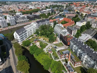 Widok na miasto Wrocław z tego apartamentu