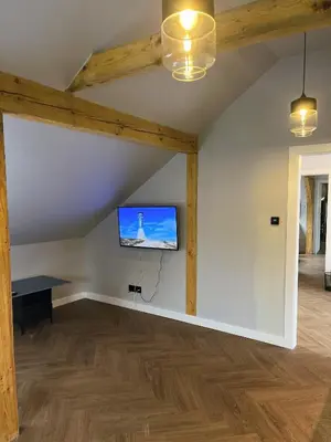 Telewizja i/lub zestaw kina domowego w obiekcie Apartamenty PICCO RADO