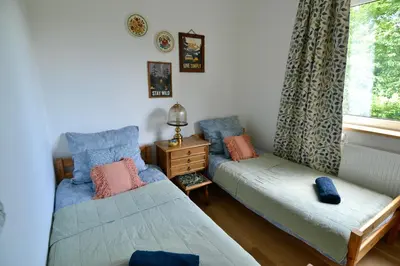 Łóżko lub łóżka w pokoju w obiekcie Dolina Piekielnicy