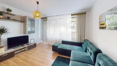 Telewizja i/lub zestaw kina domowego w obiekcie Kotlarska 7 TectumApartments