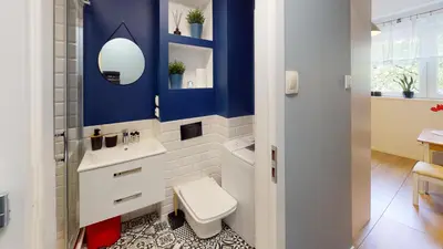 Łazienka w obiekcie Kotlarska 7 TectumApartments